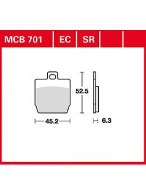 STABDŽIŲ TRINKELĖS TRW MCB701